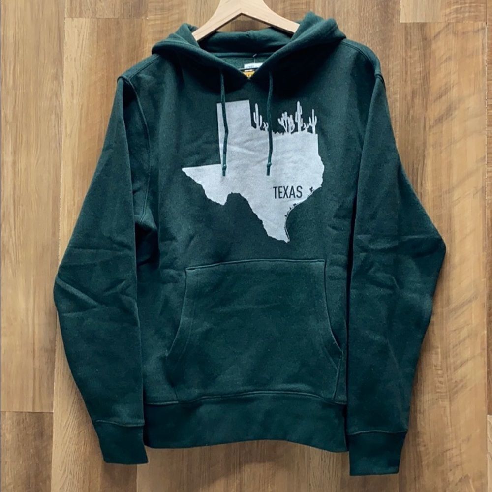 Dark Green Texas Hoodie